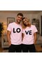 Unisex Oversize T-Shirt Love Printed 100% Cotton T-Shirt Comfortable Fit (Products Sold Individually)