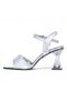 Byn Ayışığı By41 Silver 10cm Women's Heeled Sandals - 3