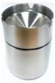 Set of 2 Stainless Steel Table Type Ashtray Decorative Chrome Ashtray Home Office In-Car Use 9 cm - 3