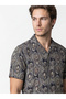 Men Paisley Printed Cuban Collar Shirt - 6