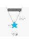 Starfish Women's Necklace, 925 Sterling Silver, Beaded Pendant Necklace, with Opal, Handmade Adjustable Jewelry - 7