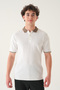 Regular Fit Polo Neck T-Shirt |   Knitwear Different Collar Casual Men's - 3