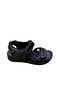 Women's Genuine Leather Flat Thick Sole Double Strap Adjustable Sandals