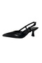 - Stylish Shoes with Open Back and Short Pointed Heel. - 2
