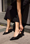Grace Women's Black Lace-Up Heel Sandals - 5