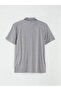 Plum Polo Collar Patterned Men's T-Shirt (S6) - 6