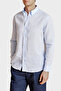 100% Linen Regular Fit Button-Down Collar Shirt Men's Shirt Bbss26Msh022116 - 3