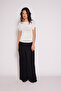 Drawstring Knitwear Blouse Ecru - 2