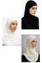 3 Hijabs 2 Pieces Sandy Fabric