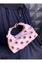 Leather Look Handbag with Gold Metal Accessories, Suitable for Hand Use - 4