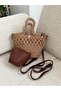 Crossbody Straw Women's Hand and Shoulder Bag with Wallet - 2