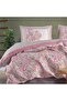 Clasy Double 4 Season Quilted Duvet Cover Set Luga Pink - 4