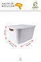 Decorative Storage Box 3-Piece Organizer with Lid Bathroom Kitchen Organizer Multi-Purpose Box - 3