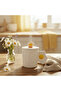 Daisy Ceramic Mug With Lid — Elegant Embossed Design | 350 ml - 2