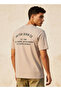 Men Regular Fit Crew Neck Short Sleeve Logo Print T-shirt - 4