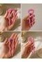Pink Zircon Stone Detailed 14 cm Bone Hairpin Bun Hairpin Clip – Stylish Bun Hairpin