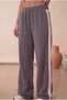 Women's Baggy Stripe Detailed Relaxed Fit Sweatpants - 4