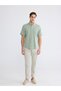 Beige Slim Fit Gabardine Men's Chino Trousers