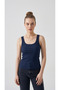 Lacıvet Wide U-Neck Ribbed Women's Undershirt Premium Camisole Ribbed Bodysuit - 2