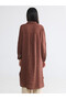 Brown Oversize Linen Women's Shirt Tunic - 4