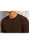 Men's Crew Neck Short Sleeve Flexible Knitted Knitwear T-Shirt 26091 - 2