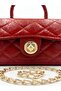 Shiny Quilted Mini Bag – Lining Detail – Women's Hand and Shoulder Bag with Chain Strap (19X12 cm) - 2