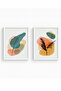 White Wooden Framed 2 Piece Set Painting Huhu65