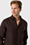 Coffee Linen Shirt
