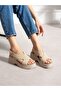 Corvella Cream Wedge Heeled Women's Sandals