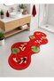 Sdt Red Fish Figure Theme Patterned Modern Woven Base Decorative Carpet Sdt1489 - 2
