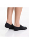 Odor-Free No Show Booties Women's Black Silver Socks - 2