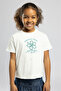 Nını Girl's Printed Crew Neck T-Shirt White - 2