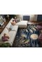 Sdt Fish Theme Patterned Modern Woven Base Decorative Carpet Mosso3444 - 3
