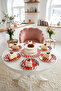 Narlı 7 Piece Porcelain Cake Plate Set |   Cake Dessert Presentation Plates 27X20.5 - 2