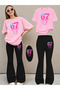 Girl's Spanish Style Leggings and T-Shirt Set