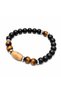 Premium Men's Bracelet Zeus' Legacy - - Symbol of Strength and Leadership - Tiger's Eye Natural Stone & Wood - 4