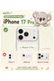 Compatible with iPhone 17 Pro / 18 Pro - Silvery Hard Non-Yellowing Transparent Case, Phone Holder Vacuum and Slim Cover - 2
