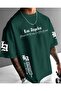 Men's Oversize T-Shirt – Los Angeles Text Printed Streetwear Design