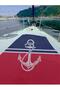 Unisex Anchor Pattern Red Navy Blue Beach Towel 70X150 1110Ç- - 3