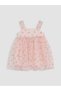 Lcw Baby Pink Floral Patterned Baby Girl Dress