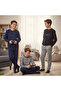 Young Men's Cotton Collared Buttoned Pocketed Gift Set 3 Pieces 2-Piece Top and Bottom Pajama Set (Al007 V1, Al003) - 4
