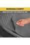 74 * 50cm 5 Pcs Set Car Floor Mats, Carpeted Car Mat with Rubber Design, Heel Pad, Anti-Slip (Grey) - 8