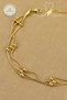 Steel Anklet - 3-Piece Combination Dorical Snake Chain 316L Steel Anklet 22+5cm Non-Tarnishable, Non-Fading - 2