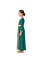 D'Daniela - Royal Embroidered Kaftan - Burgundy, Orange, Teal-8Years to 12Years - 2