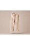Boys' Pique Fabric Double-Headed Jogger Pants with Adjustable Waist and Belt - 2