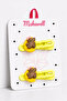 Girl's Colorful Figured Snap Buckle Set of 2 – Cute Bear, Ice Cream, Rainbow and Paw Patterned Side Buckle