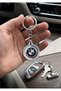 Round Design 50Th Anniversary Bmw Logo Metal Keychain Stylish Design