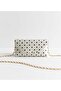 Dora White and Black Polka Dot Envelope Hand and Shoulder Bag