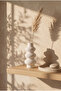 Nordic Bohemian Ceramic Look Matte Vase, 18 cm Large Size - 3