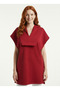 Women's Red Hooded Oversized Sweater